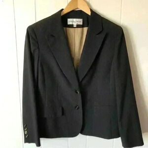 Jones New York Women’s Striped Polyester Top Blazer Size 12P